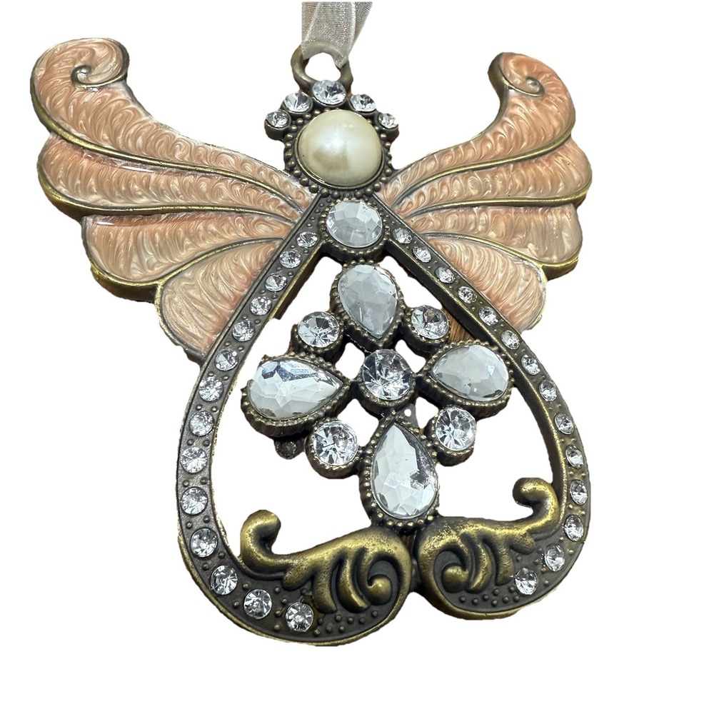 Pewter And Enamel Guardian Angel Ornament - Picture 2 of 7